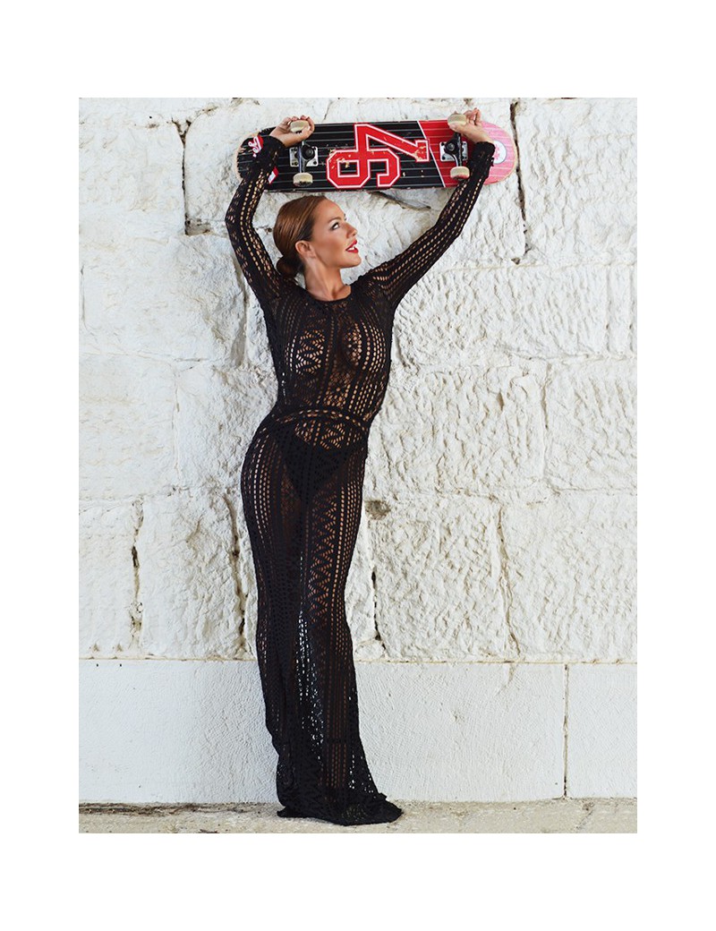 BLACK TRASPARENT EMBRODERY